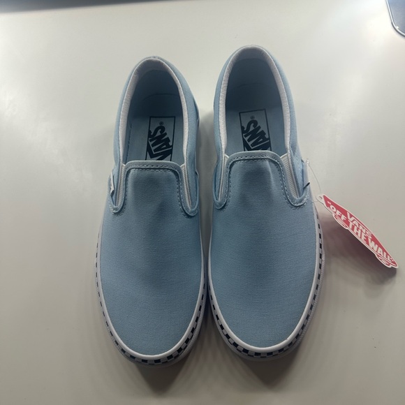 Vans Sky Blue Slip-On Sneakers - Picture 5 of 6